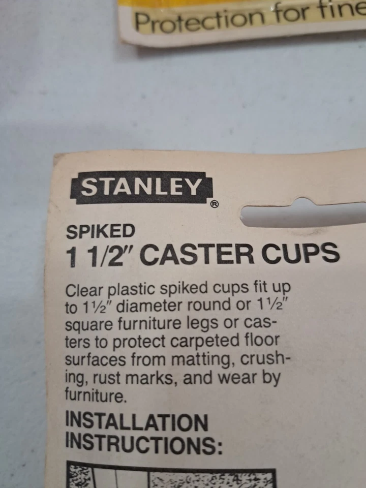 Tazas giratorias transparentes con clavos Stanley de plástico 1 1/2" CD86-4783 4 piezas (5 paquetes) Foto 4 de 4