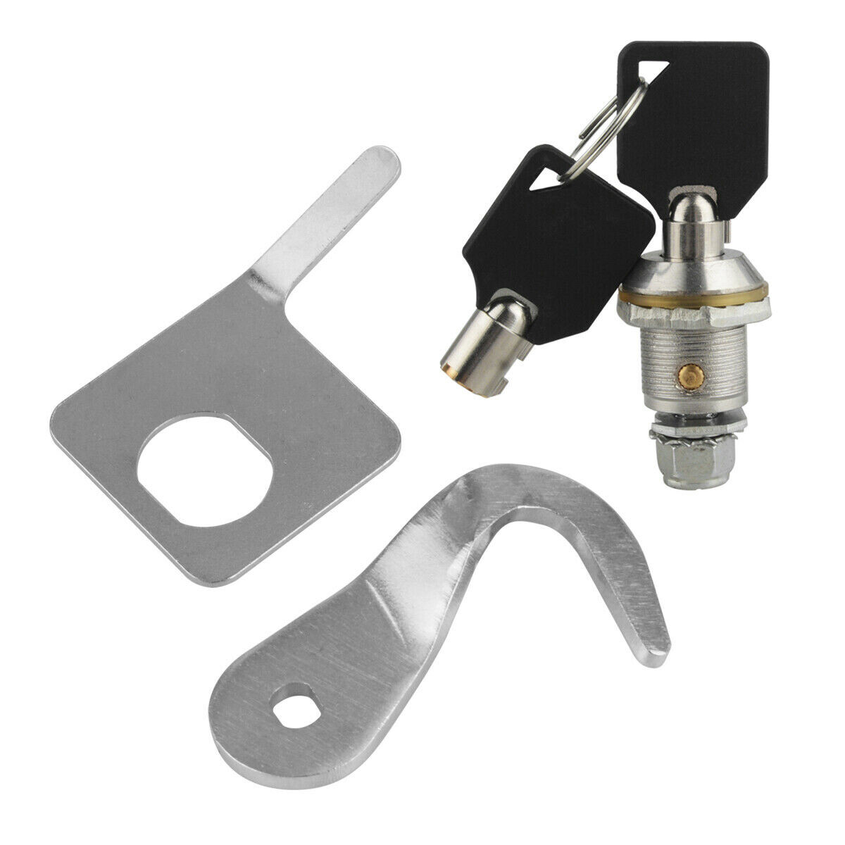 Motorcycle Chrome Saddlebag Lock & Key Kit For Harley 92-13