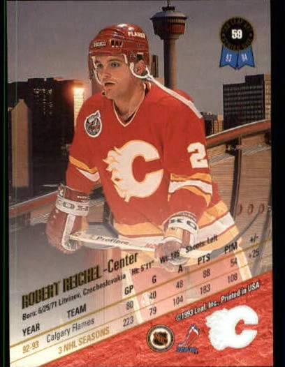 1993-94 Leaf #59 Robert Reichel - NM - Image 2 of 2