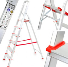 Alu Vielzweckleiter M85603 Mehrzweckleiter klappbar Allzweckleiter mit 6 Stufen