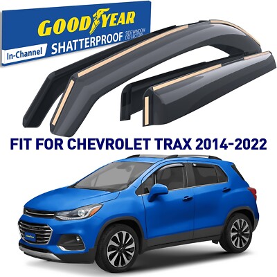 Rain Guards Vent Visors Shade for 14-22 Chevrolet (Chevy) Trax SHATTERPROOF