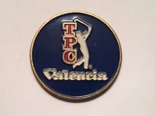 Vintage Rare TPC Valencia 1" Flat Coin Style Golf Marker - A Beauty!