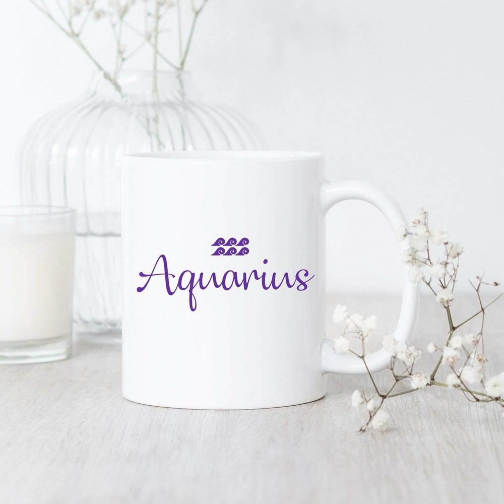 Zodiac Aquarius Mug – Personalized Astrology Gift for Aquarius Sign Zodiac Aquarius Mug – Personalized Astrology Gift for Aquarius Sign