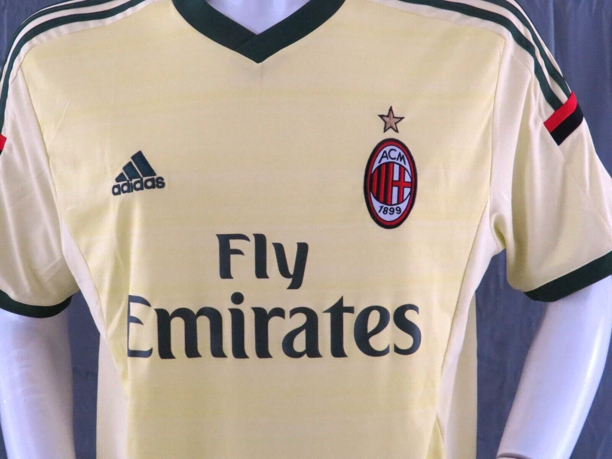 Camiseta AC Milan de Adidas Tercera camiseta 2014 Extra Grande Masculino