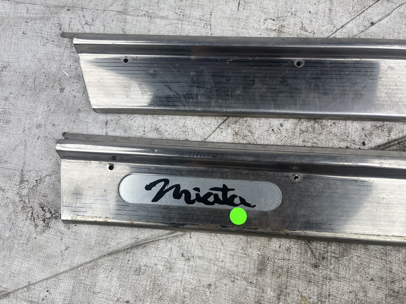 19901997 Mazda Miata Mx5 Oem Metal Door Sills Left Right Set NA 9097