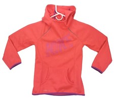 Nike Therma-Fit Girls Size S Pullover Hoodie Sweatshirt Orange 678593-671