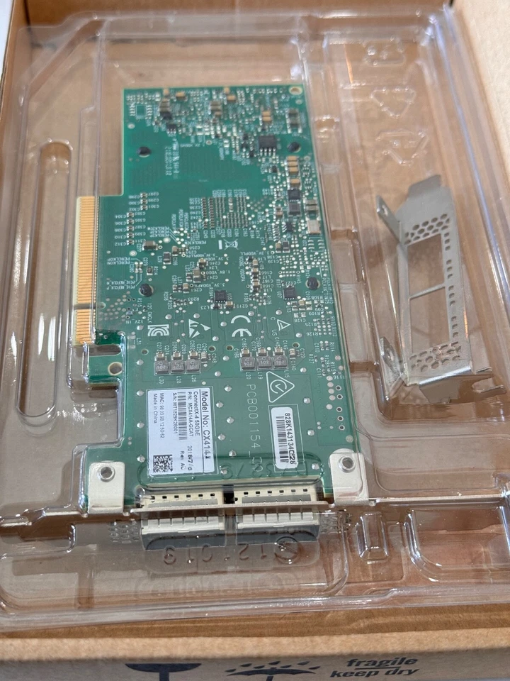 MELLANOX MCX414A-GCAT ConnectX-4 CX414A EN 2 port QSFP28 50GbE Network HBA - Image 3 of 3