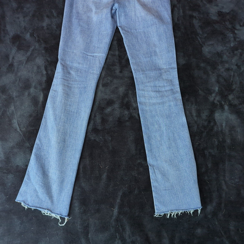 J Jill Jeans Womens 4 Blue High Rise 28X33 SZ 4 Bootcut Freyed Hem Stretch Denim - Picture 9 of 14