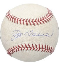 Joe Torre New York Yankees Jersey # Retired Game Used Signed Baseball 8/23 Jeter