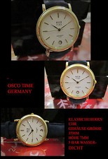 Osco Classico Orologio Con Indice Meccanismo Vera Pelle 35mm Swiss Eta 955.114
