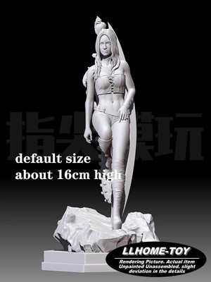 Game HOT Trish monster killer Hunter Carry a sword Resin 3D Print GK Kit Figure