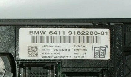 ⭐ BMW Seria3 Air Conditioning Control 6411918228801 ⭐ - Image 4 of 4