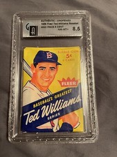 1959 Fleer Ted Williams Baseball Wax Pack Gai 8.5 Beauty !!