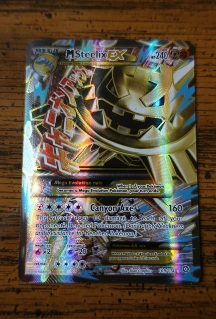Mega M Steelix EX 109/114 XY Steam Siege Pokemon Card NM | eBay