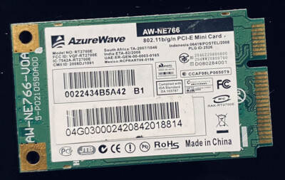 AzureWave AW-NE766 Wireless WLAN-Karte RT2700E Asus Eee PC 1000H (44)