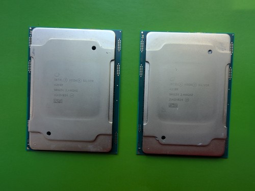 Matched Pair (Two) Intel Xeon Silver 4210R SRG24 2.40GHz 10-Core CPU Processors - Afbeelding 4 van 4