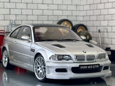 1:18 *BOXED* KYOSHO BMW M3 GTR E46 (SILVER) LHD MODEL CAR! *3