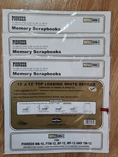 Pioneer 12x12 Top Loading White Memory Book Refill Pages RMW-5 3 count 5 pack