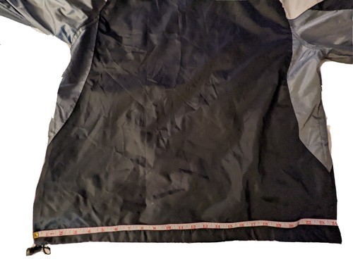 Vintage NFL Carolina Panthers Jacket Large Black Windbreaker Full Zip SI - Picture 8 of 12