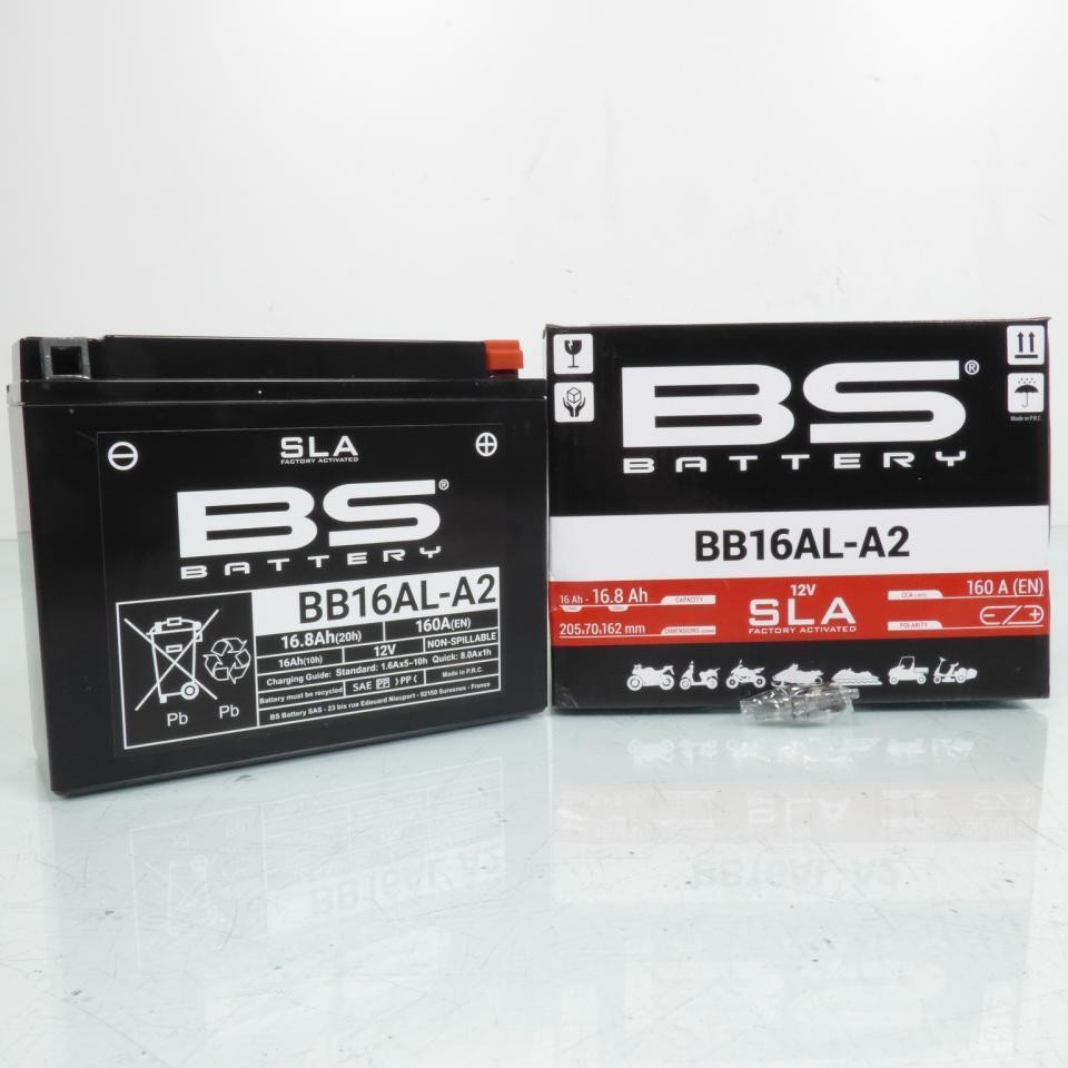 Batterie YB16AL-A2 anti-fuite BS Battery pour stopper les pannes sur Ducati 900 Supersport
