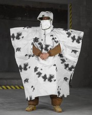winter camouflage poncho raincoat anti-thermal imager anti-drone Snow SALE