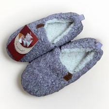 NEW EverFoams Women  s Slippers Size 5-6 Purple Memory Foam Lightweight Soft