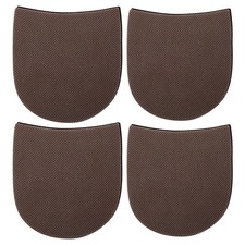 Shoe Repair Rubber Heels, 2 Pairs Cuttable Boot 5/32 Inch 4mm , Brown