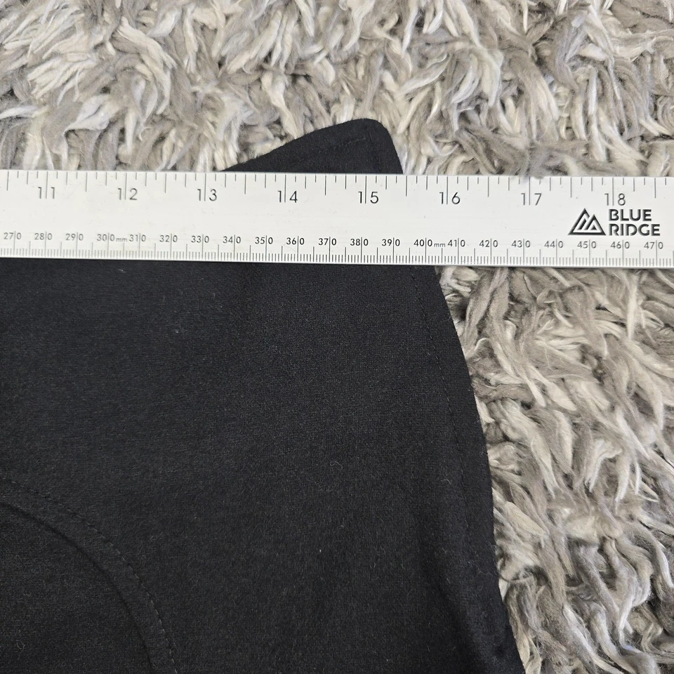 Falda Studio Y para mujer 5/6 negra envolvente asimétrica mini mezcla de lana forrada 4234 Foto 2 de 4