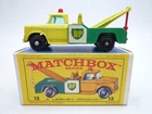 VINTAGE MATCHBOX LESNEY No.13d DODGE WRECK TRUCK IN ORIGINAL BOX 1965