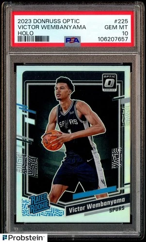 2023-24 Donruss Optic Holo Prizm #225 Victor Wembanyama RC Rookie PSA 10