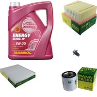Mann Inspektionspaket 5L Mannol Energy 5W-20 FüR Ford Ecosport Fiesta VI