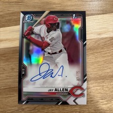 2021 Bowman Draft - Chrome Draft Pick Autographs Jay Allen #CDA-JA Black...