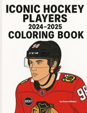 Iconic Hockey Players 2024-2025: Coloring Book