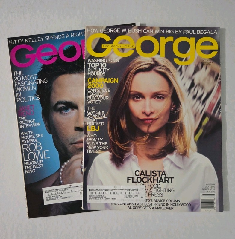 George Magazine 1999. 2 Issues  JFK Jr.