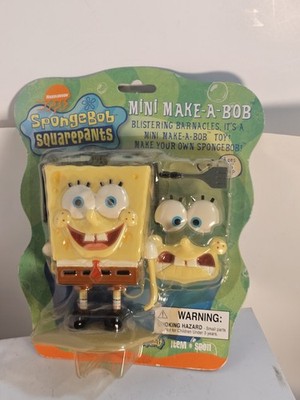 Rare 2002 SpongeBob SquarePants Mini Make A Bob Toy Figure NEW