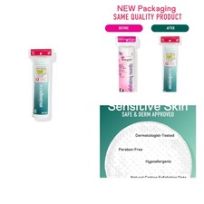 80 Count Hypoallergenic Exfoliating Rounds - Dual-Texture Cotton Pads