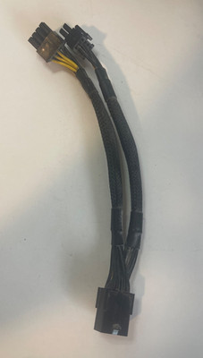 6-pin to PCIE Dual 6+2-pin (6-pin/8-pin) 18AWG Power Splitter Cable GPU Graphics