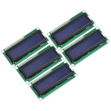 5Pcs LCD 1602 Display Module 3.3V, Blue Display Screen Backlight 16x2 Adapter