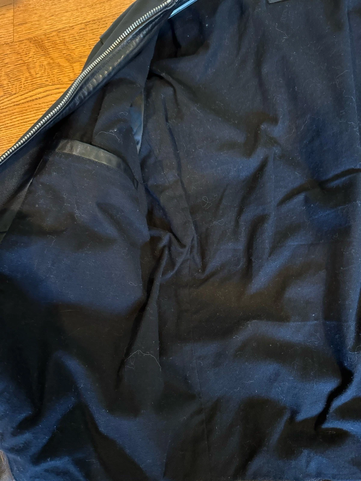 ALLSAINTS Cora Leather Jacket Size  M   BLACK image 6