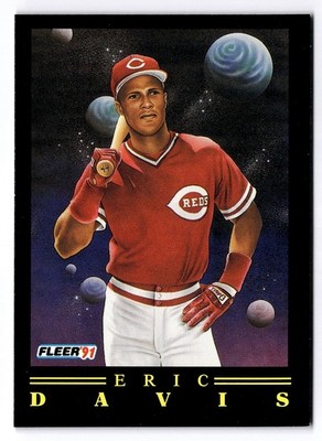 1991 Fleer - Pro-Vision Eric Davis #10