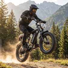 EBIKE 1500W 33MPH ELECTRIC BIKE MOUNTAIN BICYCLE 20" FAT TIRE E-BIKE ADULTS NEW