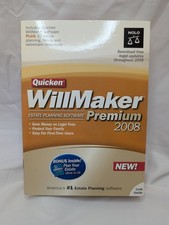 Quicken Willmaker Plus 2008 Edition: Estate Planning Software Nolo SEALED