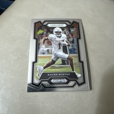 2024 NFL Panini Prizm Football Draft Picks #153 Xavier Worthy Rookie (RC) Texas