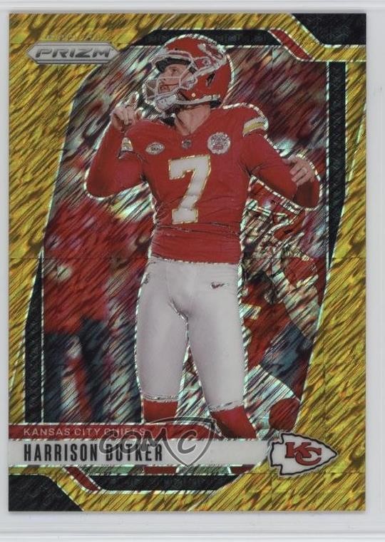 2024 Panini Prizm Gold Shimmer Prizm 7/10 Harrison Butker #144 6m7