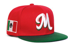 Nuevo MEXICANO MÉXICO Sombrero Hecho En México Bordado Curvo Gorra de Béisbol Rojo