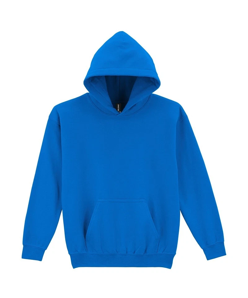 Gildan Heavy Blend Kids classic hooded sweatshirt royal blue Age 12-13 - Image 1 of 1