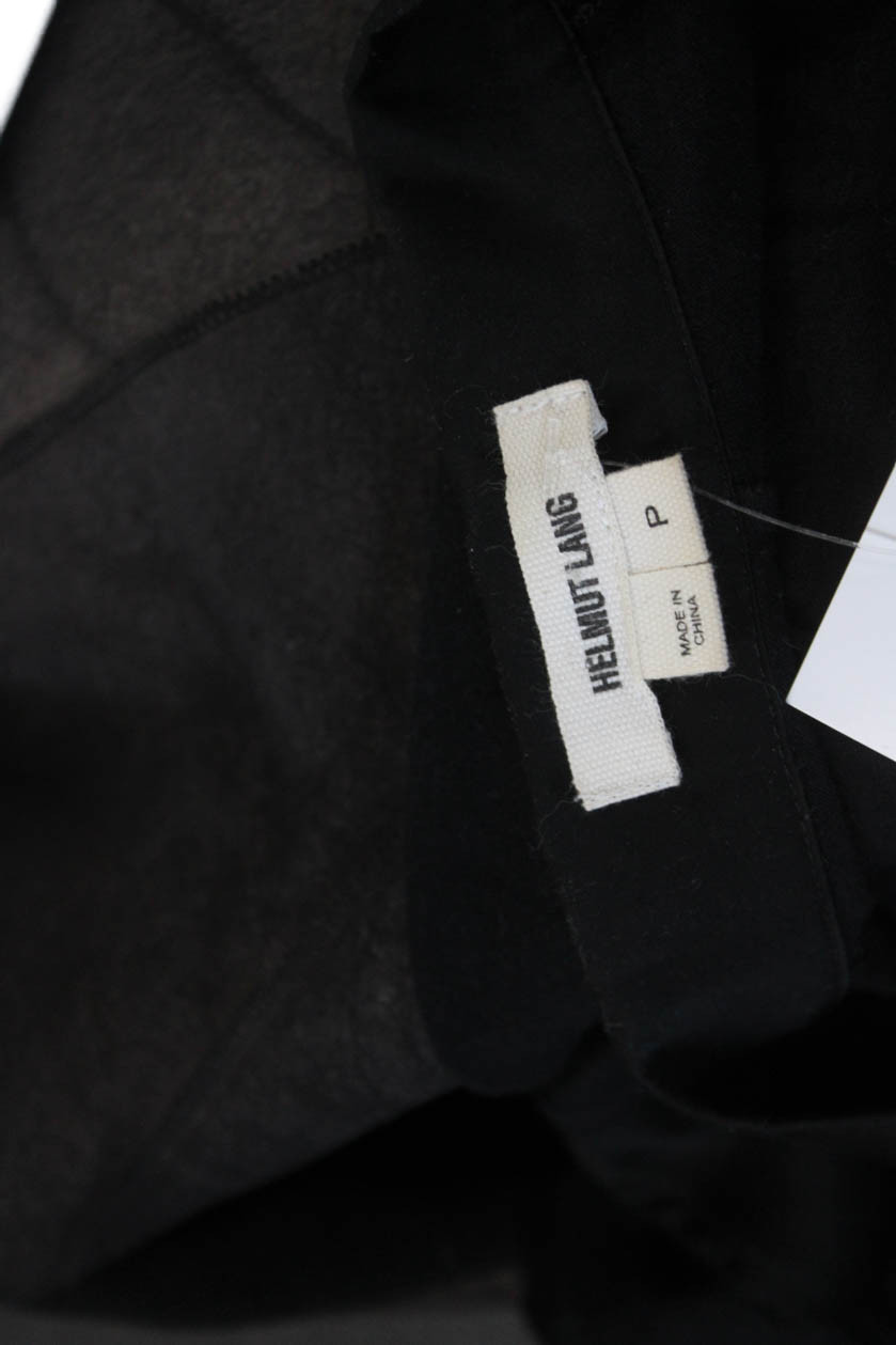 Helmut Lang Womens Collared Black Basic Blouse 3/… - image 4