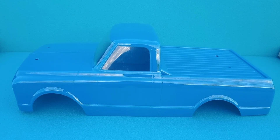 Vaterra 1972 Chevy C10 Pickup Body V100 VTR230059-Royal Blue with Light Kit - Image 4 of 4