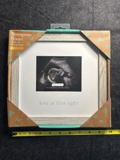 Kate  Milo Rustic Sonogram Picture Frame, Love at First Sight Gender-Neutral Ba