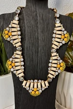 Charming Charlie Vintage Gold Tone Chunky Chain Link Necklace, Rhinestone